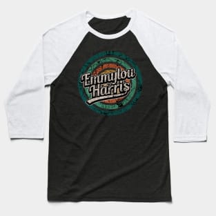 Emmylou Harris // Retro Circle Crack Vintage Baseball T-Shirt